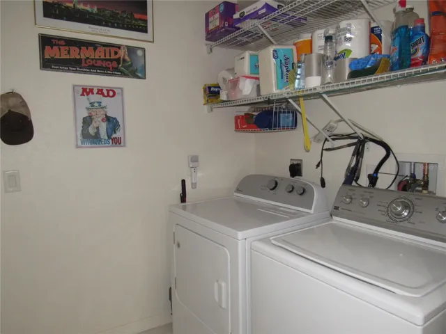 Interior laundry room