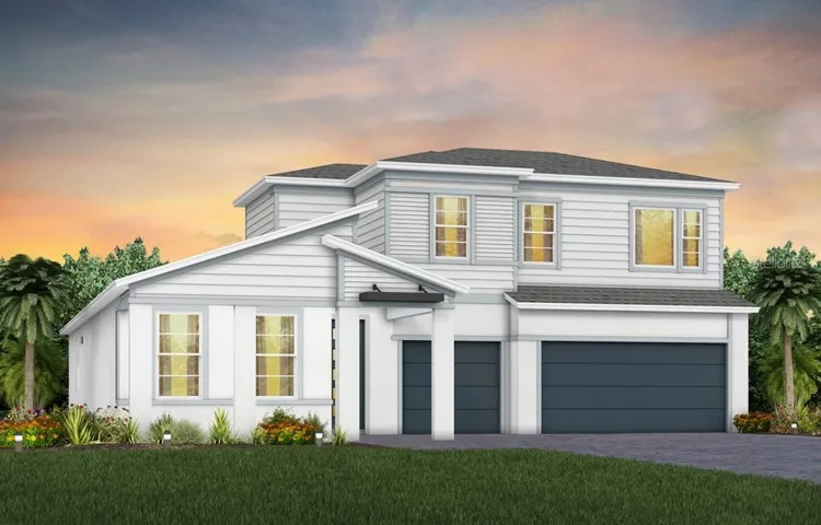 Exterior Design. Artistic rendering for this new construction home. Pictures are for illustrative purposes only. Elevations, colors and options may vary.