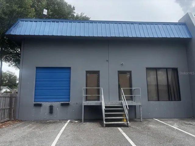 Unit's individual loading dock and entrance.