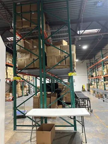 View of the inside of warehouse.