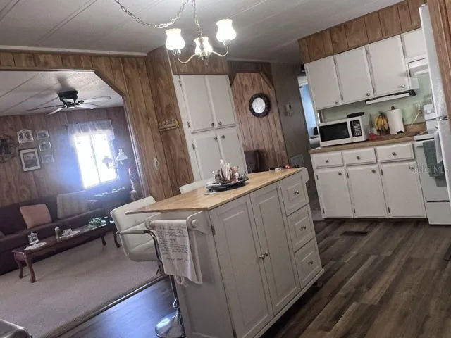 Kitchen with ample cabinets and island