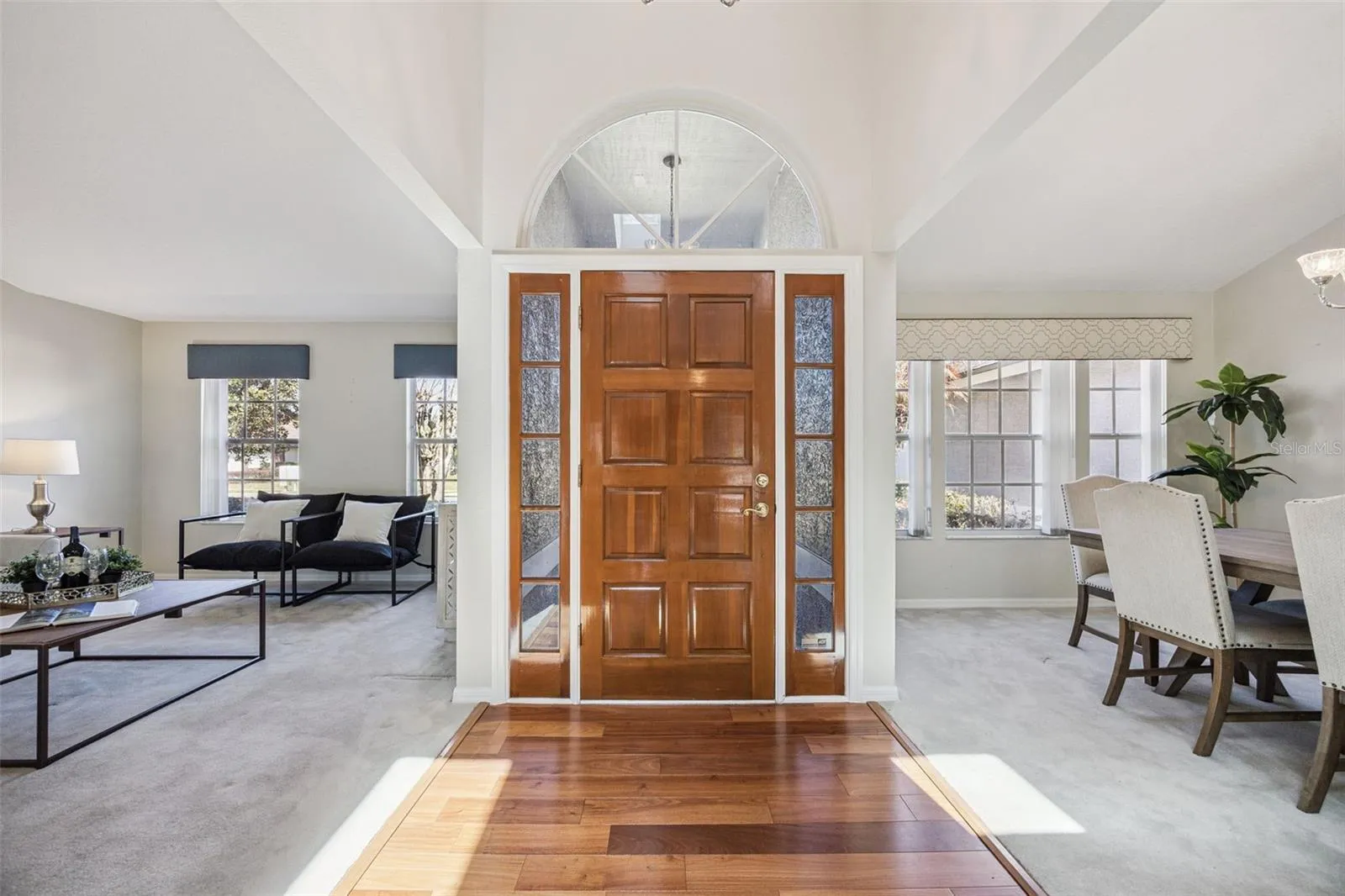 Entry Foyer with views of Living Room & Dining Room