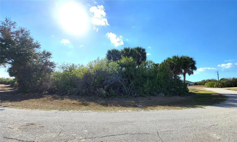 Corner lot.