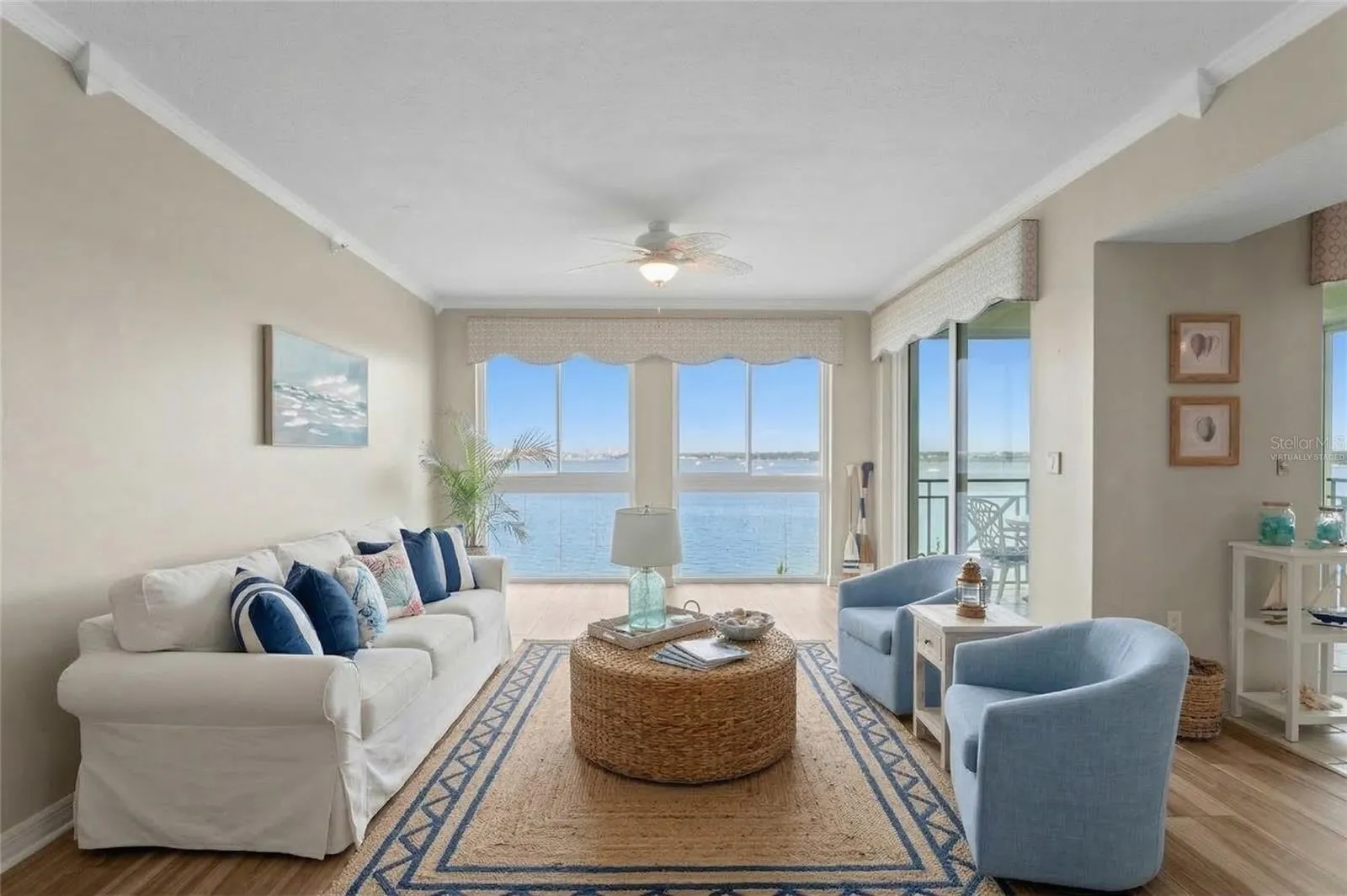 Virtually Staged Living Room