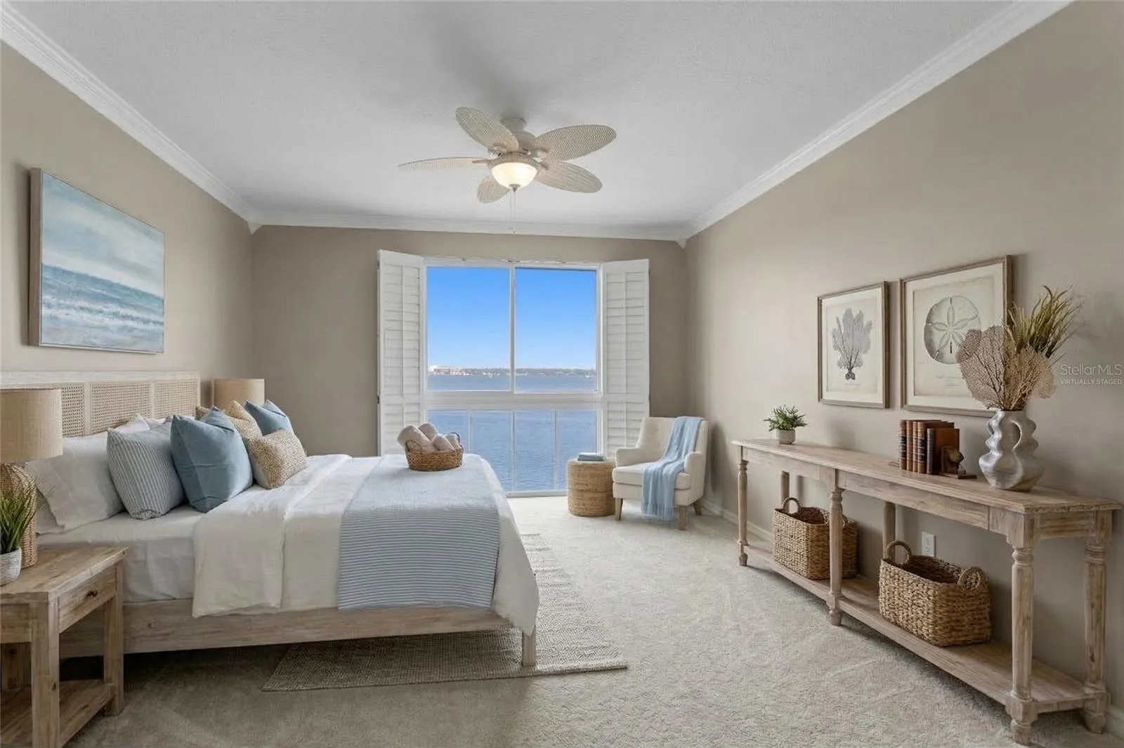 Virtually Staged Primary Bedroom