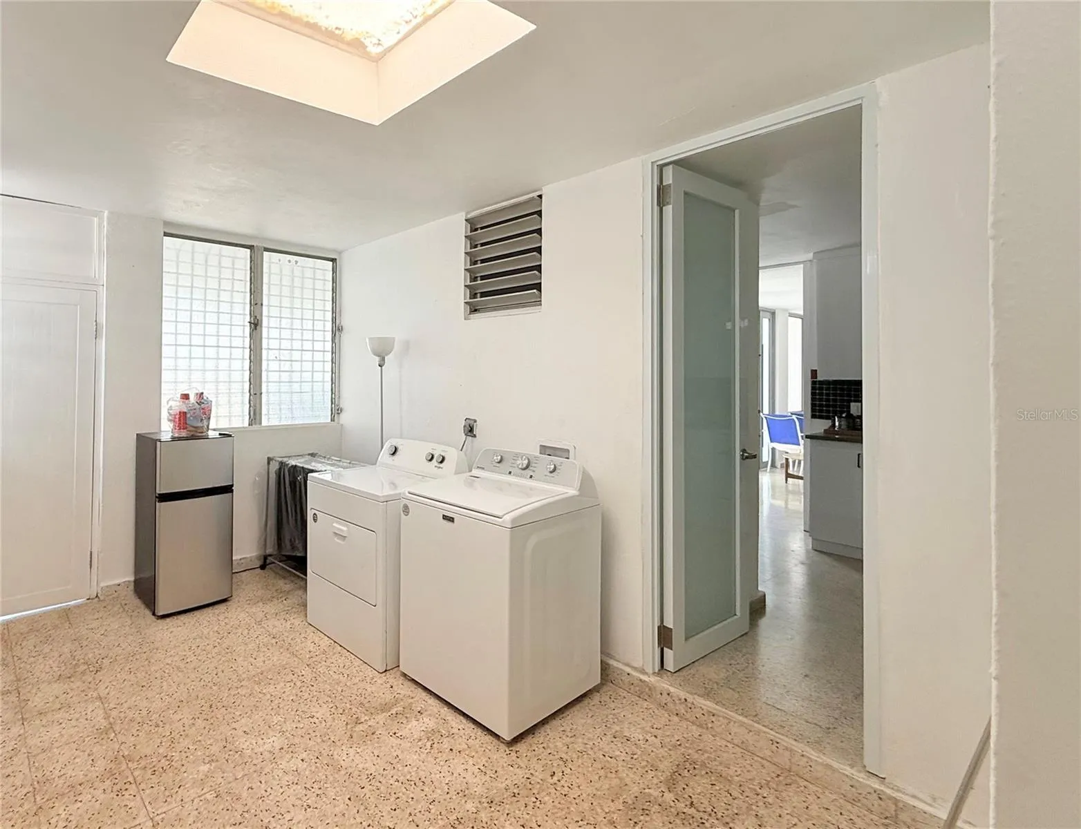 Spacious laundry area