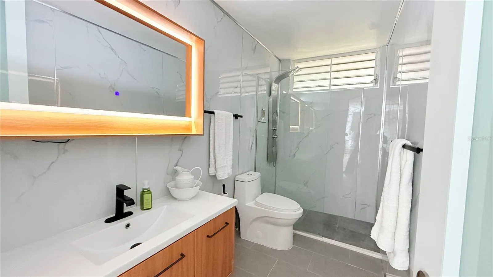 Beautiful remodeled bathroom