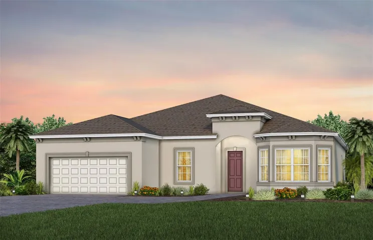 Exterior Design. Artistic rendering for this new construction home. Pictures are for illustrative purposes only. Elevations, colors and options may vary.