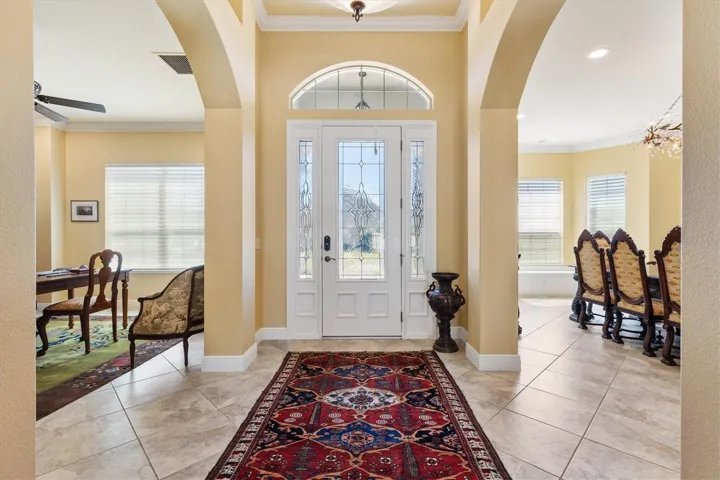 Inside front entry
