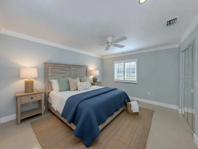 Bedroom 1 (Virtually Staged) - Water View