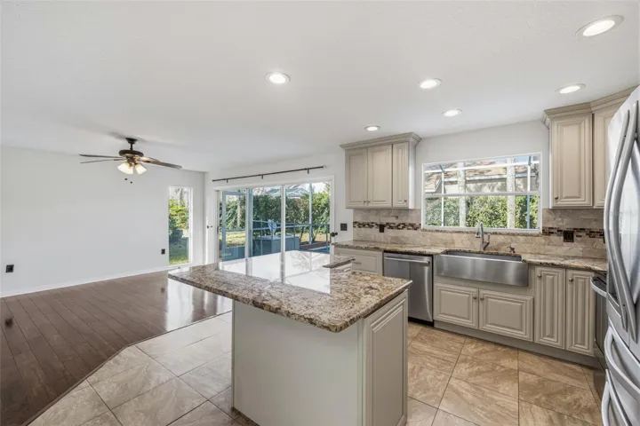 Kitchen and Family room