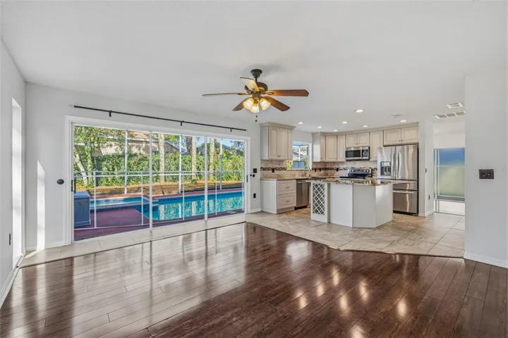 Family room and Kitchen