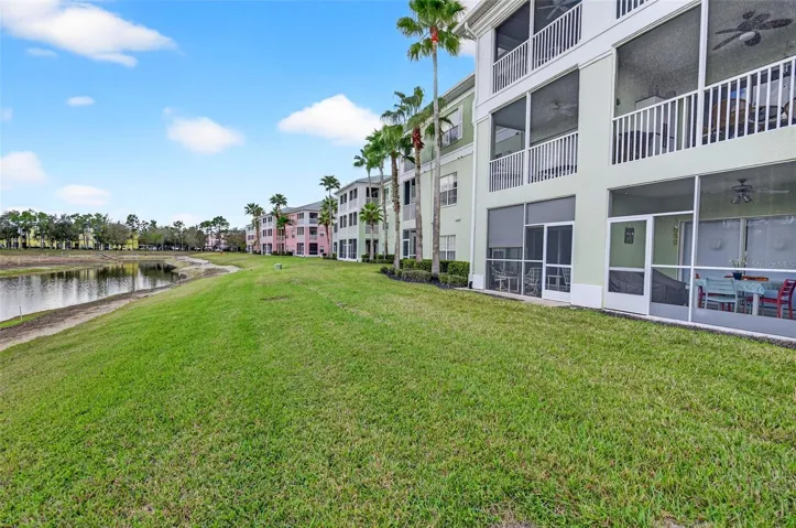 back of unit grass area
