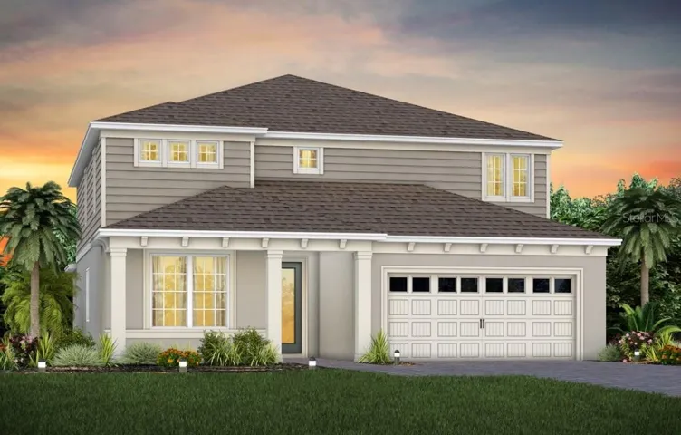 Exterior Design. Artistic rendering for this new construction home. Pictures are for illustrative purposes only. Elevations, colors and options may vary.