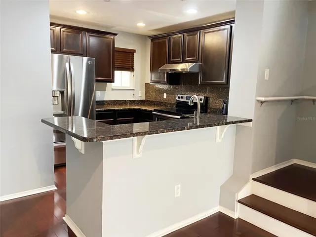 View from Kitchen when it was furnished