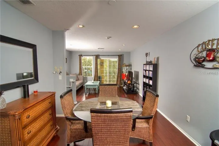 View from Kitchen when it was furnished