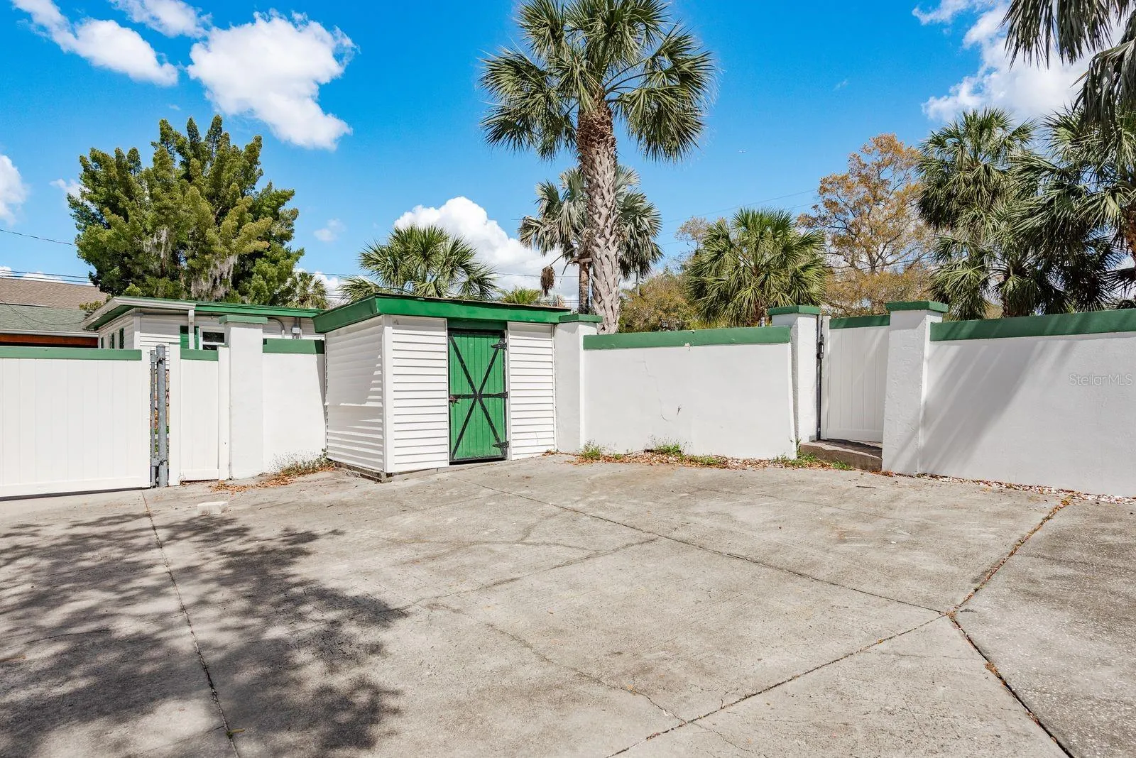 Large driveway