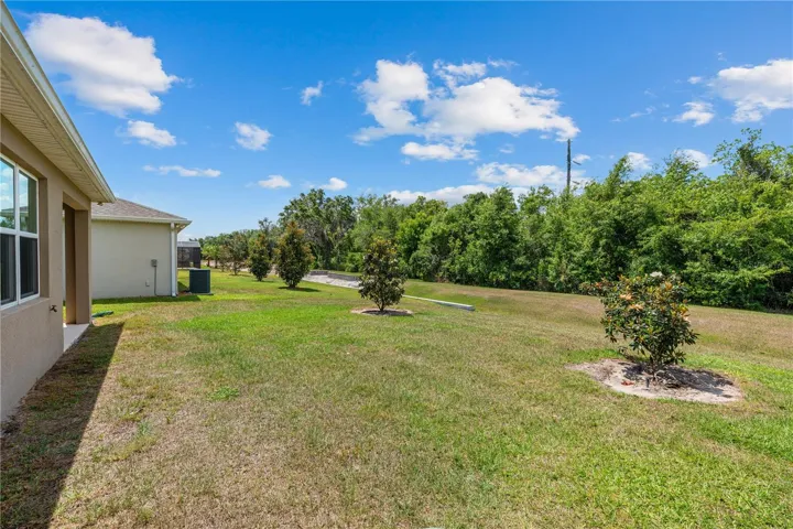 Spacious Backyard with Conservation Views