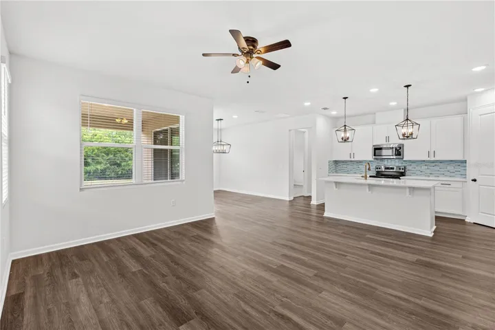 Open Concept view from Family Room