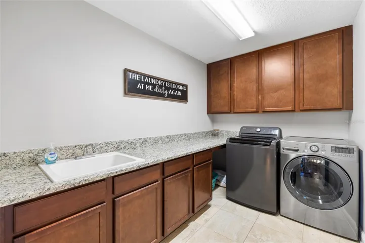 Laundry Room With Sink and STorage