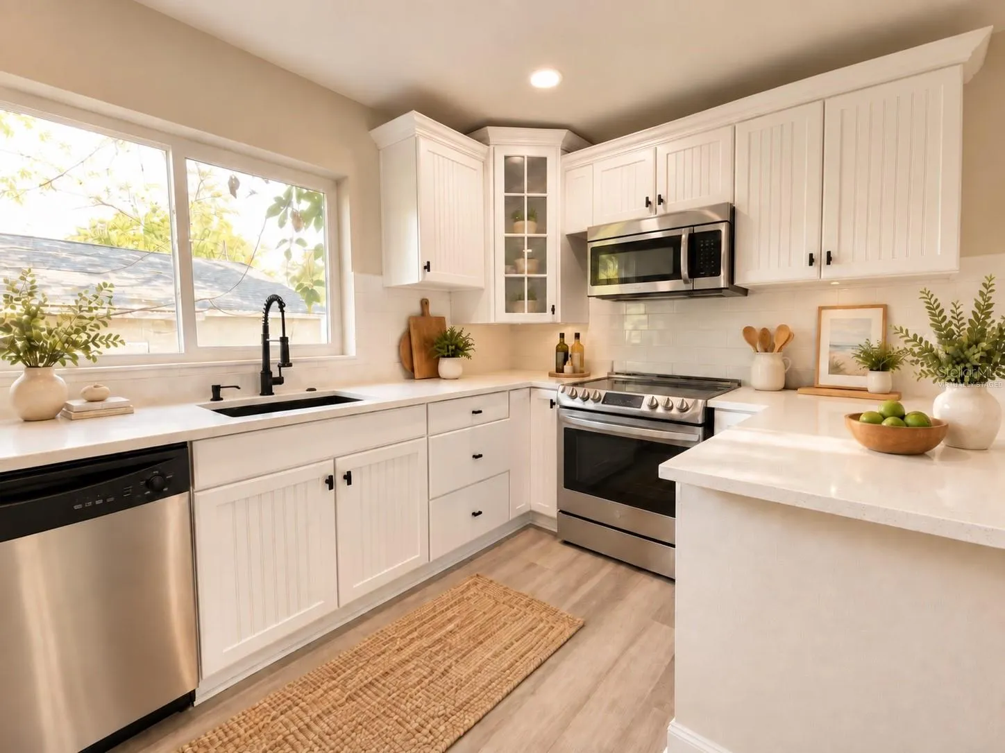 Virtually Staged. Bright, open and ready to showcase your culinary skills.