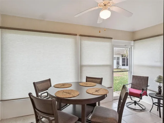 THE LANAI HAS SOOR TO THE BACKYARD.  (Furniture does not convey)