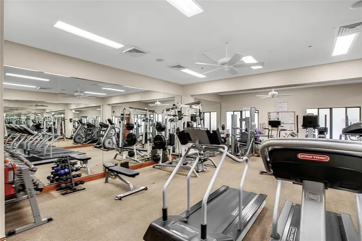 The Fitness Room contains everything you need to keep in shape!