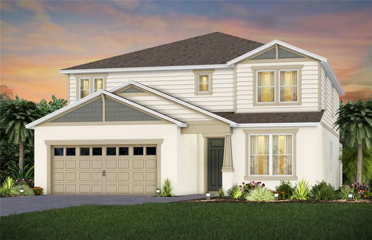 Exterior Design. Artistic rendering for this new construction home. Pictures are for illustrative purposes only. Elevations, colors and options may vary.