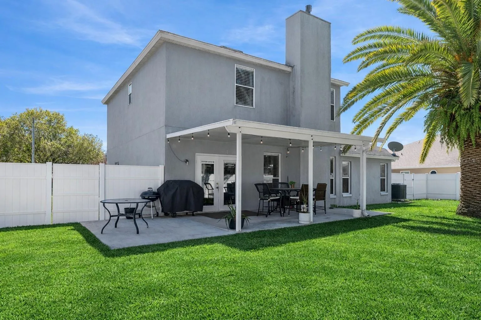 Backyard with Private Covered Back Patio
