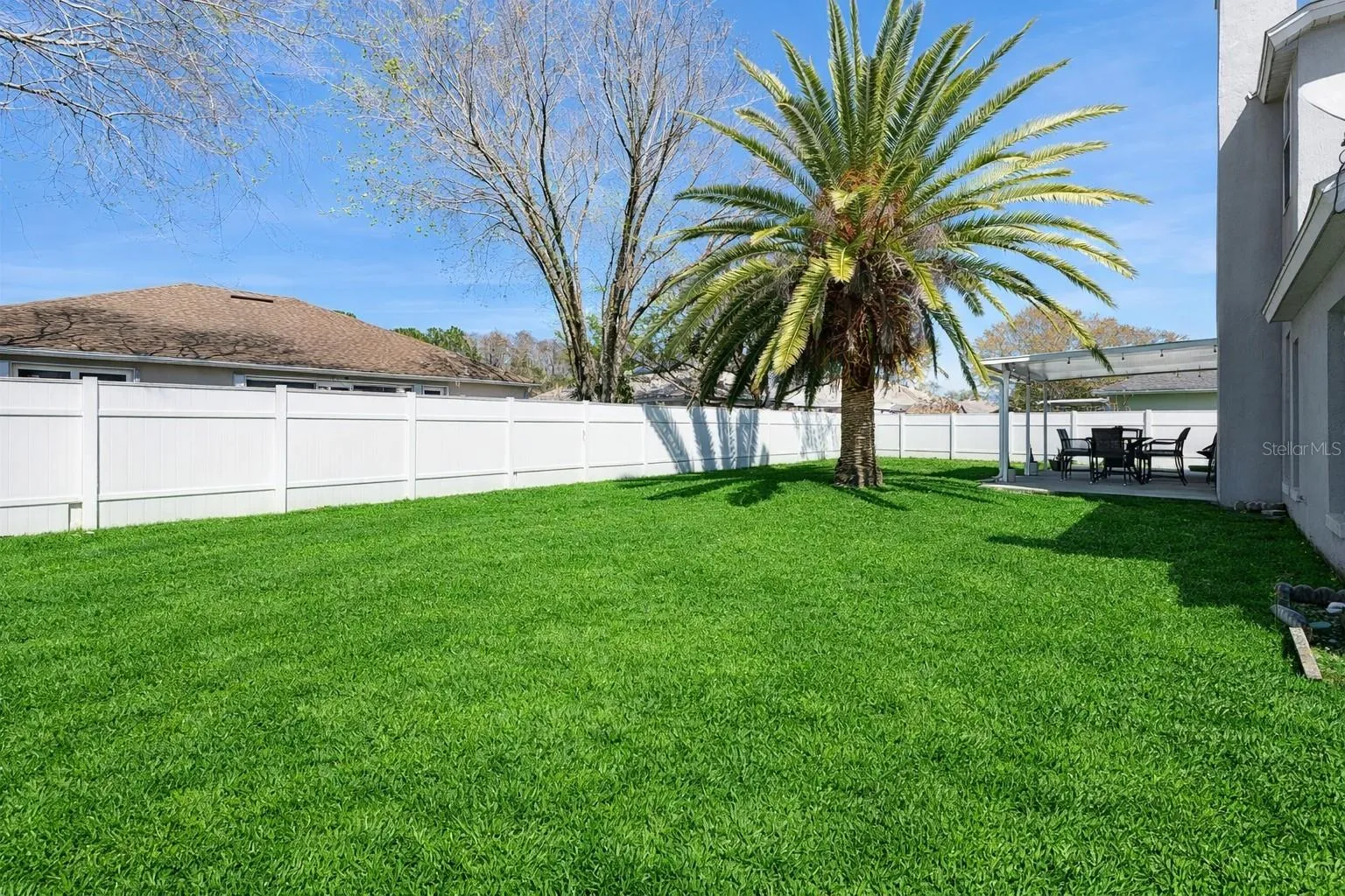 Fully Fenced in Backyard