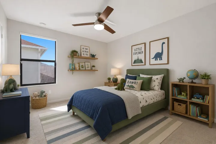 Virtually Staged option as a bedroom