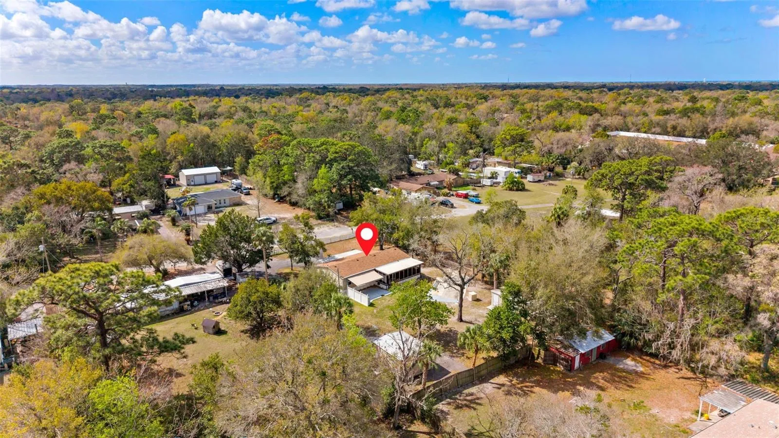 Aerial View of Neighborhood
