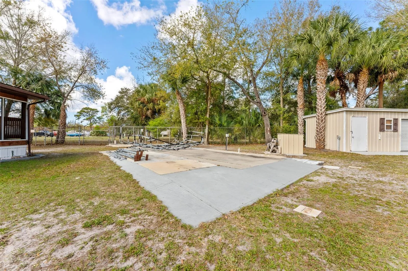 RV Parking Pad with Sewage and Electrical Hookup
