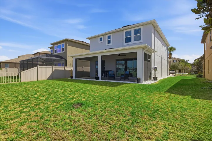 Spacious backyard with room for a pool.
