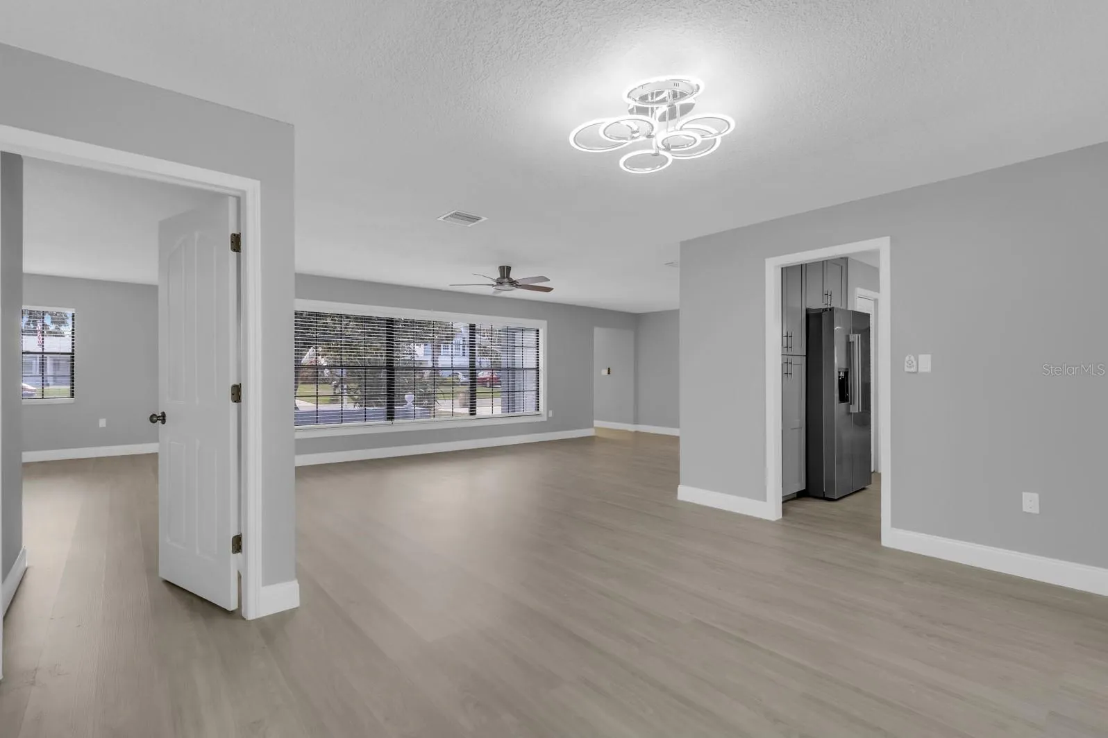 PRIMARY BR ENTRY-DINING-LIVING-KITCHEN ENTRY