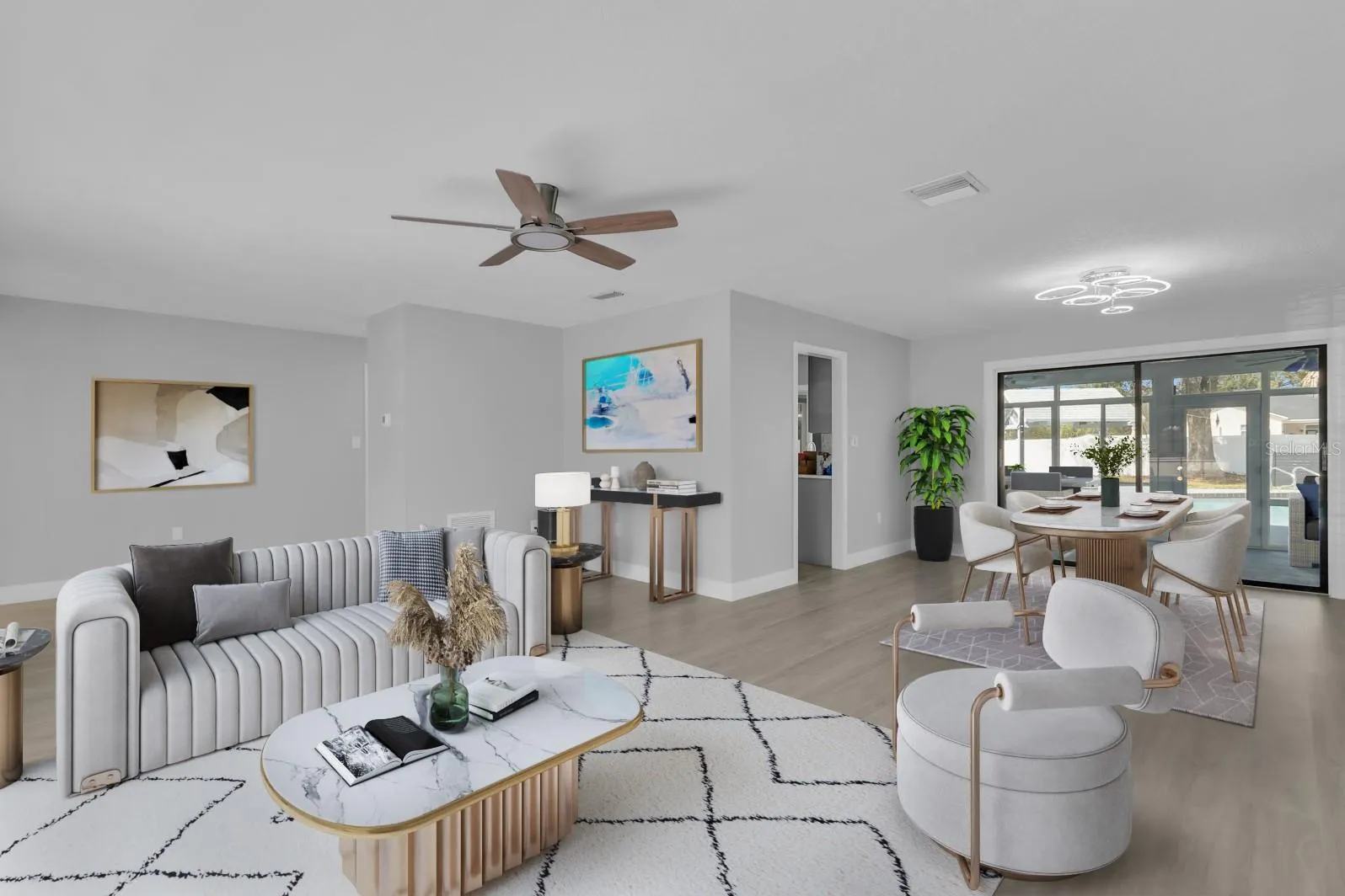 LIVING-DINING STAGED