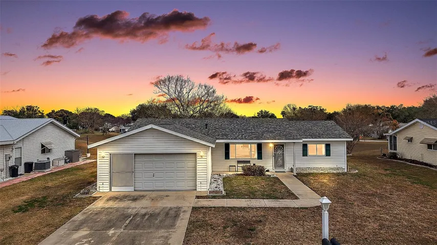 Twilight Front Elevation