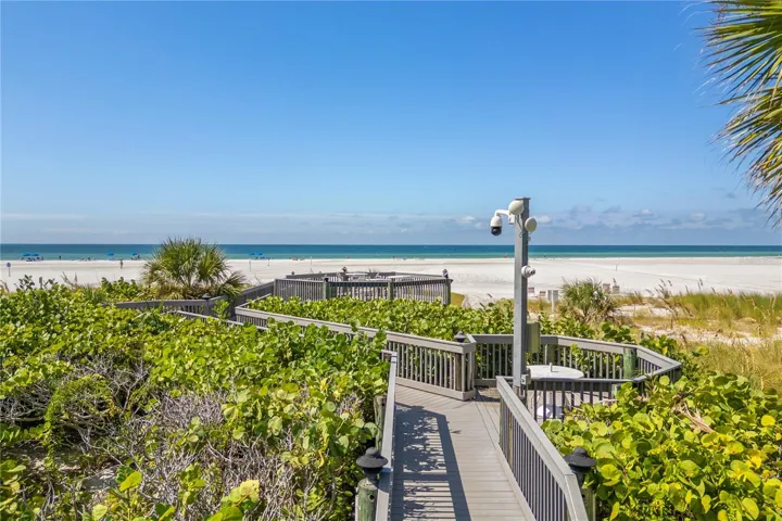 Walkway to sunset deck