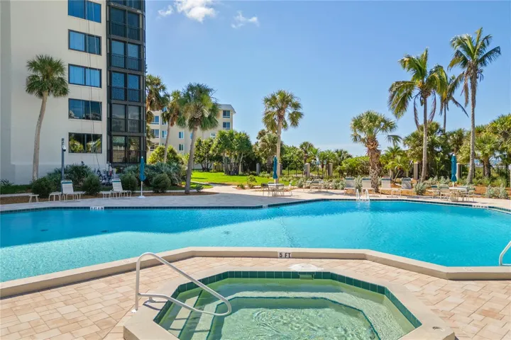 Heated pool and spa
