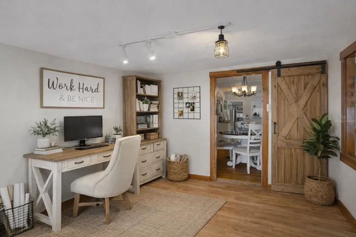 Virtually staged office