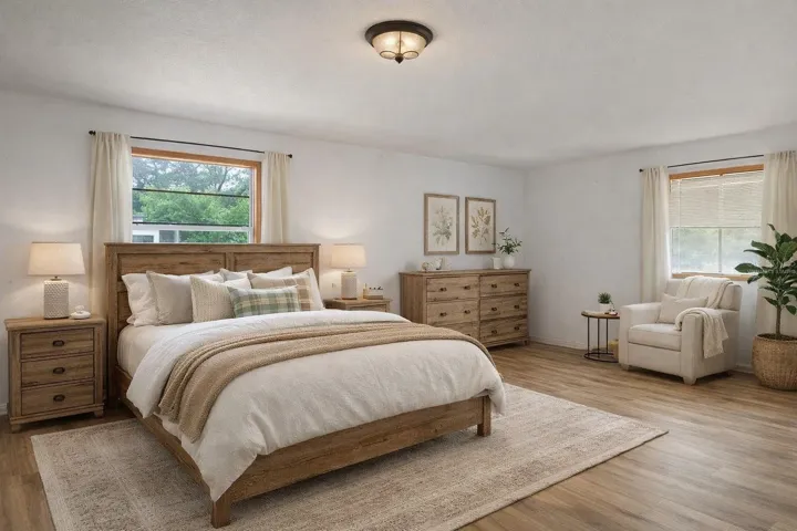 virtually staged 3rd bedroom