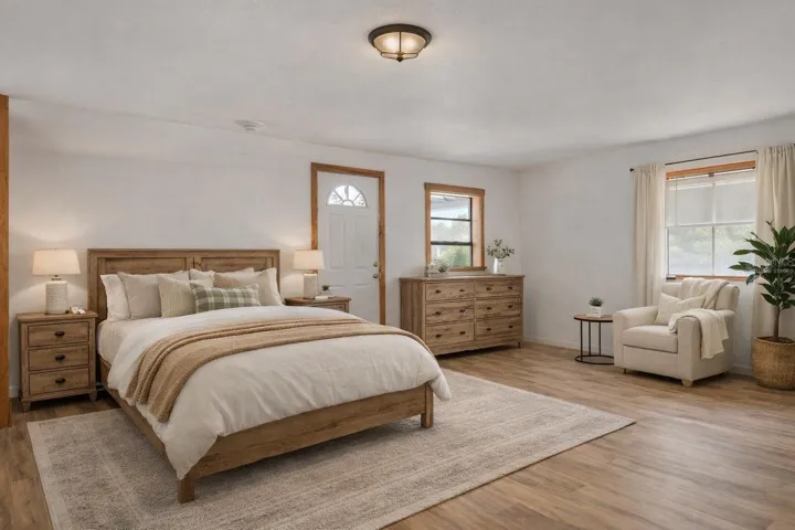 virtually staged 3rd bedroom