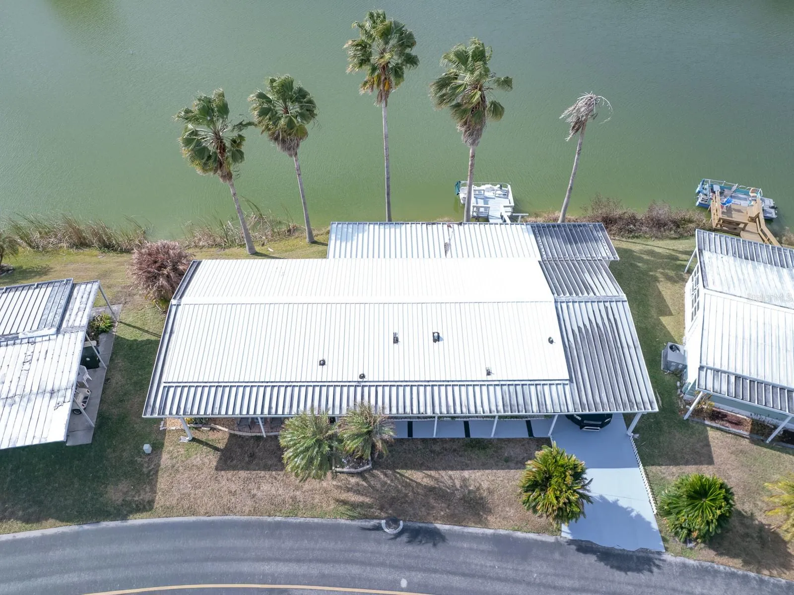 Aerial view of the home.
