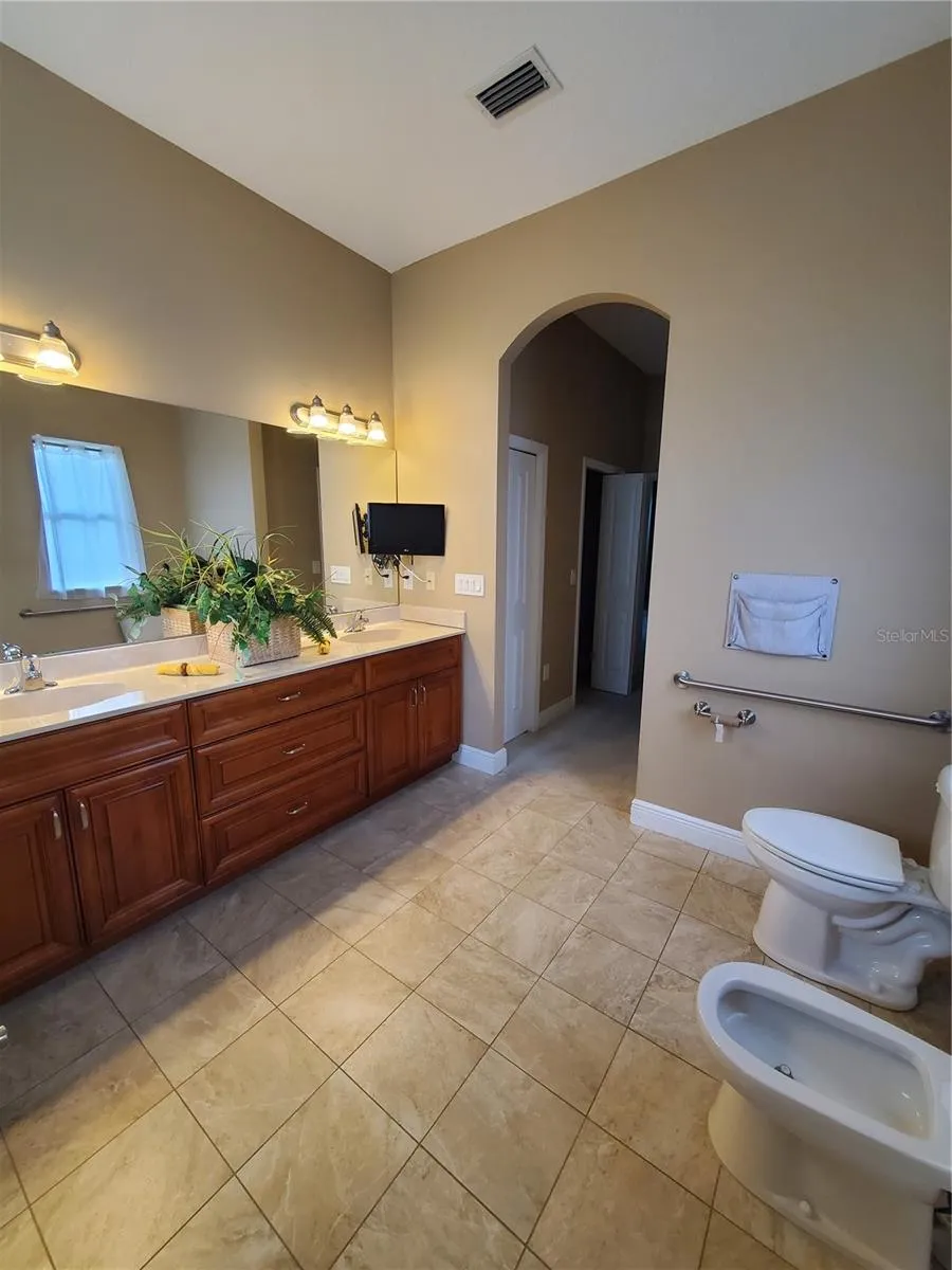 Master bathroom with bidet