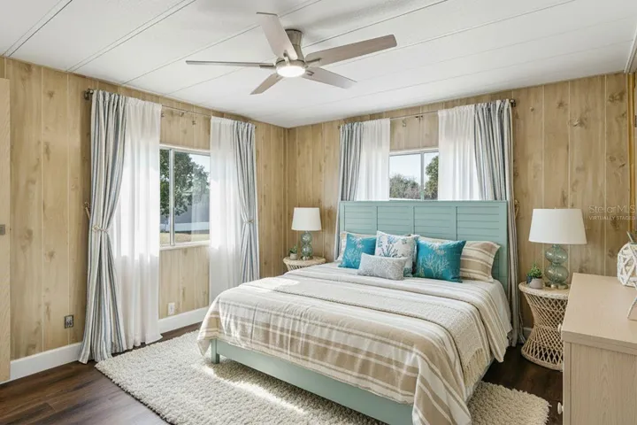 primary bedroom virtually staged