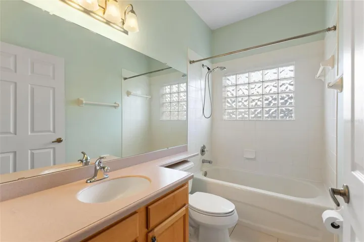 Guest bathroom between Office and front bedroom