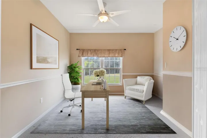 Virtually staged Office