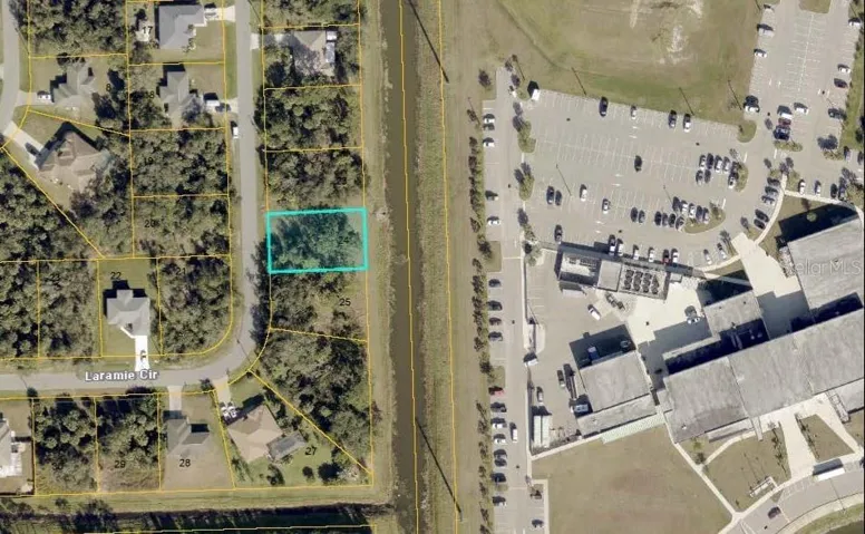 Aqua box is lot location.