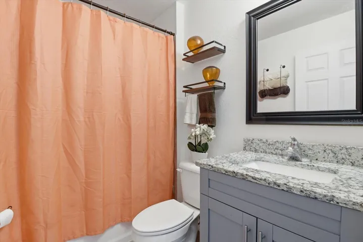 second bathroom with tub