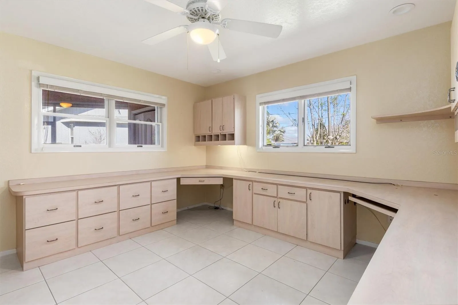 Bedroom 3 - All Custom Cabinetry - perfect for the new owner that can work from home or turn this space into a children's study/homework room
